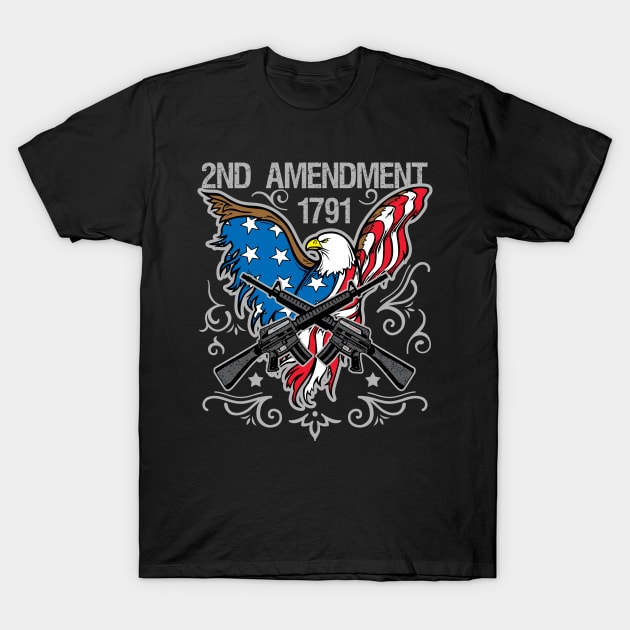 2nd Amendment 1791 T-Shirt by RadStar